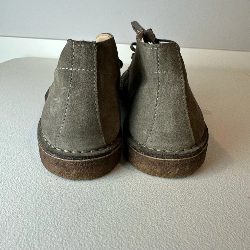 J.Crew Men’s Gray Taupe Suede Made in Italy Casual Classic Chukka Boots Size 11